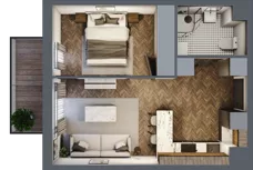 2 pokoje, mieszkanie 35,85 m², piętro 4, oferta nr B.4.122, Jabłonova Bud. B, Piaseczno, ul. Jabłoniowa