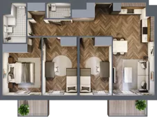 4 pokoje, mieszkanie 70,68 m², piętro 3, oferta nr B.3.93, Jabłonova Bud. B, Piaseczno, ul. Jabłoniowa