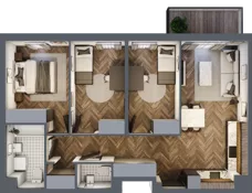 4 pokoje, mieszkanie 70,06 m², piętro 3, oferta nr B.3.78, Jabłonova Bud. B, Piaseczno, ul. Jabłoniowa