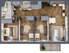 4 pokoje, mieszkanie 71,02 m², piętro 4, oferta nr B.4.118, Jabłonova Bud. B, Piaseczno, ul. Jabłoniowa