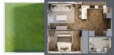 2 pokoje, mieszkanie 35,90 m², parter, oferta nr B.0.16, Jabłonova Bud. B, Piaseczno, ul. Jabłoniowa