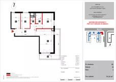4 pokoje, mieszkanie 74,14 m², piętro 1, oferta nr 1, SKRAJNA 9, Ząbki, ul. Skrajna 9