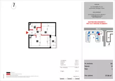 2 pokoje, mieszkanie 37,60 m², piętro 1, oferta nr 3, SKRAJNA 9, Ząbki, ul. Skrajna 9