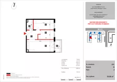 3 pokoje, mieszkanie 55,85 m², piętro 2, oferta nr 101, SKRAJNA 9, Ząbki, ul. Skrajna 9