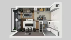 1 pokój, mieszkanie 33,60 m², piętro 7, oferta nr A/139, Apartamenty Grzybowska 11, Warszawa, Śródmieście, Śródmieście Północne, ul. Grzybowska 11