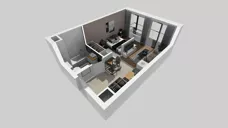 1 pokój, mieszkanie 33,60 m², piętro 7, oferta nr A/139, Apartamenty Grzybowska 11, Warszawa, Śródmieście, Śródmieście Północne, ul. Grzybowska 11