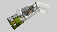 1 pokój, mieszkanie 32,65 m², parter, oferta nr A/55, Apartamenty nad Oławką, Wrocław, Przedmieście Oławskie, Krzyki, ul. Krakowska 98