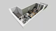 1 pokój, mieszkanie 32,65 m², parter, oferta nr A/55, Apartamenty nad Oławką, Wrocław, Przedmieście Oławskie, Krzyki, ul. Krakowska 98