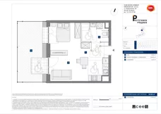 1 pokój, mieszkanie 35,68 m², parter, oferta nr D/3, Przystanek Prądnik, Kraków, Prądnik Biały, Górka Narodowa, ul. ks. Józefa Meiera 70