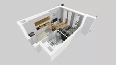 1 pokój, mieszkanie 25,95 m², piętro 1, oferta nr F/4, Apartamenty Literacka bud. E i F, Warszawa, Bielany, Piaski, ul. Literacka