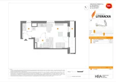 1 pokój, mieszkanie 30,00 m², piętro 7, oferta nr F/39, Apartamenty Literacka bud. E i F, Warszawa, Bielany, Piaski, ul. Literacka