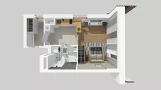 1 pokój, mieszkanie 30,00 m², piętro 9, oferta nr F/49, Apartamenty Literacka bud. E i F, Warszawa, Bielany, Piaski, ul. Literacka