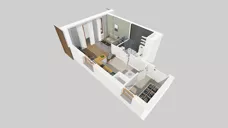 1 pokój, mieszkanie 30,00 m², piętro 9, oferta nr F/49, Apartamenty Literacka bud. E i F, Warszawa, Bielany, Piaski, ul. Literacka