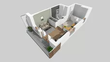 1 pokój, mieszkanie 30,00 m², piętro 9, oferta nr F/49, Apartamenty Literacka bud. E i F, Warszawa, Bielany, Piaski, ul. Literacka
