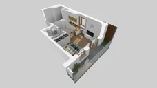 1 pokój, mieszkanie 30,00 m², piętro 9, oferta nr F/49, Apartamenty Literacka bud. E i F, Warszawa, Bielany, Piaski, ul. Literacka