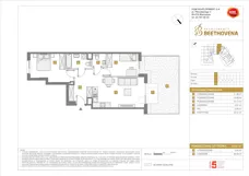 3 pokoje, apartament inwestycyjny 63,82 m², parter, oferta nr D/2, Beethovena - apartamenty inwestycyjne, Warszawa, Mokotów, Sielce, ul. Ludwiga van Beethovena