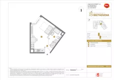 1 pokój, apartament inwestycyjny 25,81 m², piętro 1, oferta nr D/4, Beethovena - apartamenty inwestycyjne, Warszawa, Mokotów, Sielce, ul. Ludwiga van Beethovena