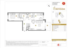 3 pokoje, apartament inwestycyjny 61,39 m², piętro 1, oferta nr D/5, Beethovena - apartamenty inwestycyjne, Warszawa, Mokotów, Sielce, ul. Ludwiga van Beethovena
