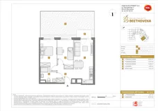 3 pokoje, apartament inwestycyjny 54,15 m², parter, oferta nr D/19, Beethovena - apartamenty inwestycyjne, Warszawa, Mokotów, Sielce, ul. Ludwiga van Beethovena