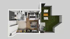 1 pokój, mieszkanie 36,23 m², parter, oferta nr B/1, Hubska 100, Wrocław, Huby, Krzyki, ul. Paczkowska