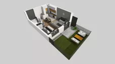 1 pokój, mieszkanie 35,56 m², parter, oferta nr B/2, Hubska 100, Wrocław, Huby, Krzyki, ul. Paczkowska