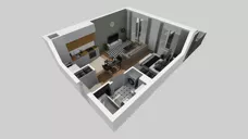 1 pokój, mieszkanie 35,56 m², parter, oferta nr B/2, Hubska 100, Wrocław, Huby, Krzyki, ul. Paczkowska
