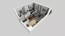 1 pokój, mieszkanie 35,81 m², parter, oferta nr B/9, Hubska 100, Wrocław, Huby, Krzyki, ul. Paczkowska
