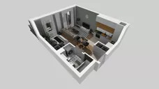 1 pokój, mieszkanie 35,81 m², parter, oferta nr B/9, Hubska 100, Wrocław, Huby, Krzyki, ul. Paczkowska