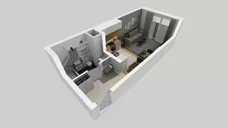 1 pokój, mieszkanie 30,12 m², piętro 2, oferta nr B/64, Hubska 100, Wrocław, Huby, Krzyki, ul. Paczkowska