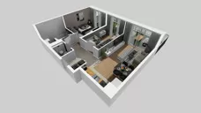 2 pokoje, mieszkanie 48,26 m², parter, oferta nr E/6, Osiedle Górka Narodowa, Kraków, Prądnik Biały, Górka Narodowa, ul. Andrzeja Zauchy