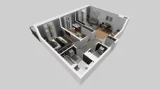2 pokoje, mieszkanie 48,26 m², parter, oferta nr E/6, Osiedle Górka Narodowa, Kraków, Prądnik Biały, Górka Narodowa, ul. Andrzeja Zauchy