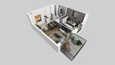 2 pokoje, mieszkanie 55,57 m², piętro 1, oferta nr F/27, Osiedle Górka Narodowa, Kraków, Prądnik Biały, Górka Narodowa, ul. Andrzeja Zauchy