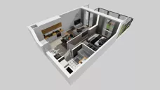2 pokoje, mieszkanie 37,14 m², parter, oferta nr A/56, Apartamenty nad Oławką, Wrocław, Przedmieście Oławskie, Krzyki, ul. Krakowska 98