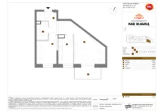 2 pokoje, mieszkanie 44,82 m², piętro 2, oferta nr A/68, Apartamenty nad Oławką, Wrocław, Przedmieście Oławskie, Krzyki, ul. Krakowska 98