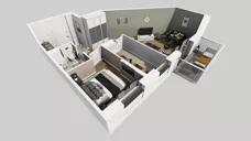 2 pokoje, mieszkanie 44,82 m², piętro 2, oferta nr A/68, Apartamenty nad Oławką, Wrocław, Przedmieście Oławskie, Krzyki, ul. Krakowska 98