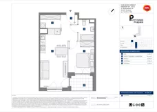 2 pokoje, mieszkanie 41,25 m², piętro 2, oferta nr D/100, Przystanek Prądnik, Kraków, Prądnik Biały, Górka Narodowa, ul. ks. Józefa Meiera 70
