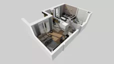 2 pokoje, mieszkanie 37,89 m², piętro 1, oferta nr C/8, Apartamenty Literacka 2, Warszawa, Bielany, Piaski, ul. Literacka
