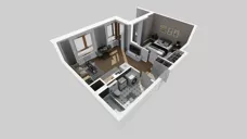 2 pokoje, mieszkanie 42,24 m², piętro 1, oferta nr E/1, Apartamenty Literacka bud. E i F, Warszawa, Bielany, Piaski, ul. Literacka