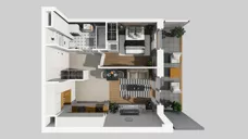 2 pokoje, mieszkanie 37,17 m², piętro 1, oferta nr E/80, Apartamenty Literacka bud. E i F, Warszawa, Bielany, Piaski, ul. Literacka