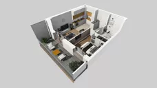 2 pokoje, mieszkanie 37,17 m², piętro 1, oferta nr E/80, Apartamenty Literacka bud. E i F, Warszawa, Bielany, Piaski, ul. Literacka