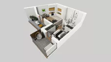 2 pokoje, mieszkanie 36,90 m², piętro 1, oferta nr E/82, Apartamenty Literacka bud. E i F, Warszawa, Bielany, Piaski, ul. Literacka