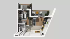 2 pokoje, mieszkanie 37,03 m², piętro 2, oferta nr E/89, Apartamenty Literacka bud. E i F, Warszawa, Bielany, Piaski, ul. Literacka