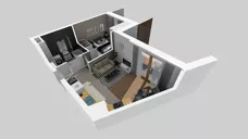 2 pokoje, mieszkanie 37,03 m², piętro 2, oferta nr E/89, Apartamenty Literacka bud. E i F, Warszawa, Bielany, Piaski, ul. Literacka