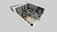 2 pokoje, mieszkanie 37,99 m², piętro 1, oferta nr E/3, Apartamenty Literacka bud. E i F, Warszawa, Bielany, Piaski, ul. Literacka