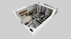 2 pokoje, mieszkanie 37,99 m², piętro 1, oferta nr E/3, Apartamenty Literacka bud. E i F, Warszawa, Bielany, Piaski, ul. Literacka