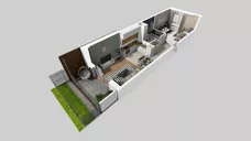 2 pokoje, mieszkanie 42,24 m², piętro 1, oferta nr E/1, Apartamenty Literacka bud. E i F, Warszawa, Bielany, Piaski, ul. Literacka