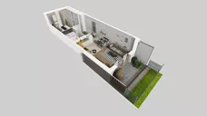 2 pokoje, mieszkanie 42,24 m², piętro 1, oferta nr E/1, Apartamenty Literacka bud. E i F, Warszawa, Bielany, Piaski, ul. Literacka