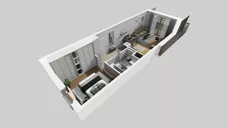 2 pokoje, mieszkanie 42,24 m², piętro 1, oferta nr E/1, Apartamenty Literacka bud. E i F, Warszawa, Bielany, Piaski, ul. Literacka