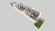 2 pokoje, mieszkanie 44,01 m², parter, oferta nr E/147, Apartamenty Literacka bud. E i F, Warszawa, Bielany, Piaski, ul. Literacka