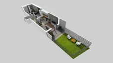 2 pokoje, mieszkanie 44,01 m², parter, oferta nr E/147, Apartamenty Literacka bud. E i F, Warszawa, Bielany, Piaski, ul. Literacka